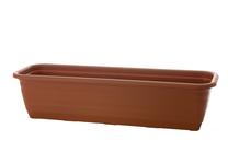 Gėlių vazonas Lamela 500-31, plastikinis, 50 cm x 18 cm, Ø 50 cm, ruda sp.