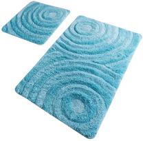 Комплект ковриков для ванны Foutastic Wave 359CHL1594, бирюзовый цв., 100 см x 60 см