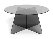 Kavos staliukas Samos, pilkas, 80 cm x 80 cm x 40 cm