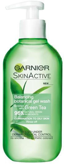 Sejas tīrīšanas līdzeklis Garnier Skin Active Balancing Botanical Gel Wash, 200 ml
