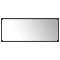 Spogulis VLX Bathroom Mirror, stiprināms, 90 cm x 37 cm, pelēka krās.