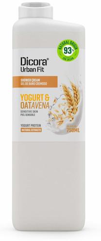 Kūno prausimosi kremas Dicora Protein Yogurt & Oats, 750 ml