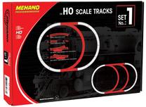Железнодорожные рельсы Mehano HO Scale Rails Tracks F101, серебристый цв./черный цв.