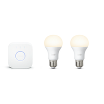 Šviestuvas lubų ir sienų Philips Hue 929001137001, E27, 2700 °K, 2 x 9.5 W, balta sp. / balta sp.