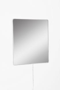Зеркало Kalune Design Square Led, с освещением, подвесной, 30 см x 30 см, белый цв.
