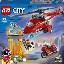 Konstruktorius LEGO City Ugniagesių sraigtasparnis 60281, 212 vnt.