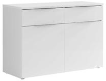 Komoda Forte Starlet Plus STPK221-C87, balta sp., 82.4 cm x 120.1 cm x 41.3 cm