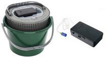 Spaiņi ZFish Plastic Bucket With Pump, 18 l, tumši zaļa krās.
