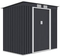 Sodo sandėliukas Oregon, 121 cm x 201 cm x 176 cm, juoda sp.