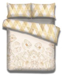 Gultas veļas komplekts AmeliaHome Snuggy, smilškrāsas, 80 x 80 cm, 135 x 200 cm