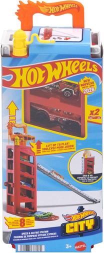 Автомобильная стоянка Mattel Hot Wheels City Speed & Go JMJ54, многоцветный