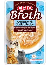 Skanėstas katėms Inaba Broth, vištiena/šukutės, 0.04 kg
