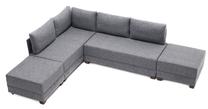 Stūra dīvāns Hanah Home Fly 825BLC1006, pelēka krās., kreisais, 280 x 210 cm x 70 cm