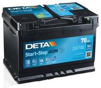 Akumuliatorius Deta AGM DK700, 12 V, 70 Ah, 760 A