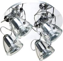 Valgusti lagi Light Prestige Dalia LP-763/4C 5907796363126, GU10, 4 x 50 W, hõbe v. / läbipaistev v.