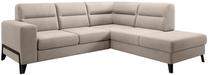 Kampinė sofa Cassara Sola 18, šviesiai ruda sp., dešininė, 237 x 277 cm x 100 cm