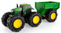 Игрушечный трактор John Deere Tractor with Wagon, зеленый цв.