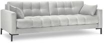 Sofa Micadoni Home Mamaia Velvet, sidabro sp., 177 x 92 cm x 75 cm