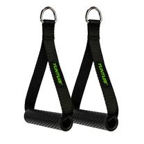 Piederumi trenažieriem, rokturi Tunturi Strap Handle Pair, melna krās.
