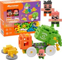 Konstruktorius Marioinex Mini Waffle City Atliekų rūšiavimo automobilis 903131, 148 vnt.