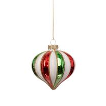 Eglītes rotājums Christmas Touch EBB340293, balta krās./sarkana krās./zaļa krās., stikls