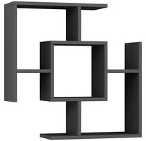 Sieninė lentyna Kalune Design Parantez 776HMS1693, antracito sp., 71 cm x 71 cm x 20 cm