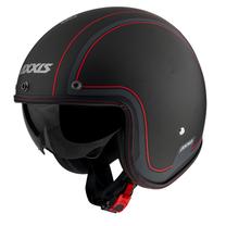 Motocikla ķivere Axxis Hornet SV Royal, S, melna krās.