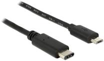Провод Delock USB / USB micro USB 2.0 male, Micro USB B male, 1 м, черный цв.