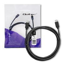 Kabelis Qoltec Perfect Connection 52350 USB 3.1 C male, USB 3.1 C male, 1.4 m, melna krās.