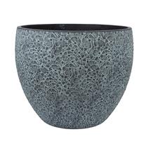 Gėlių vazonas Home4you Flora, cementas, 55 cm x 55 cm, Ø 55 cm, juoda sp./pilka sp.