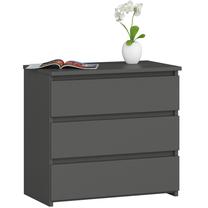 Naktinis staliukas Akord CL3 3SZ CLP, grafito sp., 57 cm x 60 cm x 35 cm