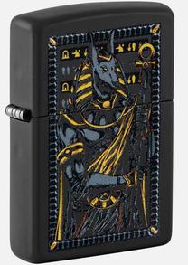 Šķiltava Zippo 46245 Anubis Design, melna krās.