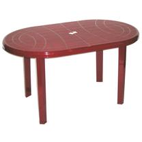 Lauko stalas Jantar, raudona sp., 138 cm x 80 cm x 70 cm