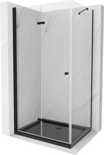 Dušo kabina Mexen Lima 856-100-090-70-00-4070B, stačiakampė, 90 cm x 100 cm x 190 cm, juoda sp./grūdintas