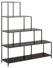 Lentyna Seaford Bookcase 95658, juoda sp. Prekė su pažeista pakuote.