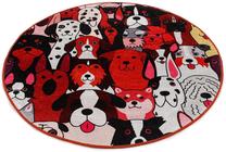 Ковер Conceptum Hypnose Dogs 882CHL1134, многоцветный, 100 см x 100 см