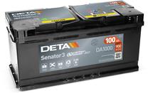 Akumuliatorius Deta Senator DA1000, 12 V, 100 Ah, 900 A