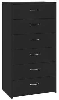 Komoda VLX Chipboard, juoda sp., 96 cm x 34 cm x 50 cm