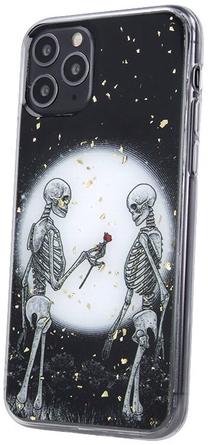 Чехол для телефона OEM Romantic Skeletons 2, белый цв./черный цв., Samsung