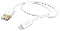 Telefono įkroviklis Hama, USB 2.0 Type A/Apple Lightning, balta sp.