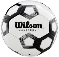 Futbolo kamuolys Wilson Pentagon, 5 dydis, balta sp./juoda sp.