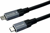 Kabelis Vivolink PROUSB4MM3 USB Type-C Male (vyriška), USB Type-C Male (vyriška), 3 m, juoda sp.