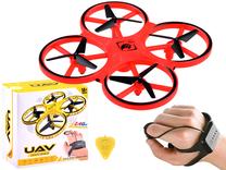 Žaislinis dronas UAV Gravity Sensor, 17 cm, raudona sp.