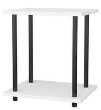 Kavos staliukas Kalune Design Bristol, balta sp./juoda sp., 35 cm x 44.6 cm x 48.2 cm