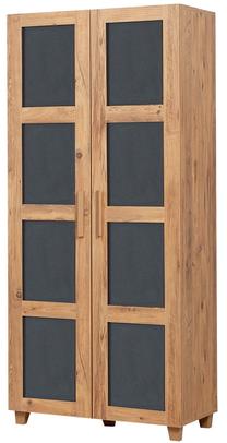 Spinta Kalune Design Lantana 869VEL4262, antracito sp./pušies sp, 80 cm x 48 cm x 182 cm