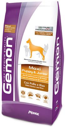 Сухой корм для собак Monge Gemon Maxi Puppy and Junior Chicken & Rice, 3 кг