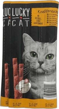 Skanėstas katėms Lucky Cat, mėsa, 0.05 kg, 10 vnt.