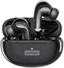 Bezvadu austiņas Lenovo LP5 TWS, melna krās.
