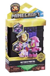 Комплект Moose Toys Treasure X Minecraft Nether Portal 41642, многоцветный