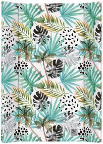 Vystymo lentos užvalkalas Ceba Baby Short Flora & Fauna Palmas, 70 cm x 50 cm, žalia sp.